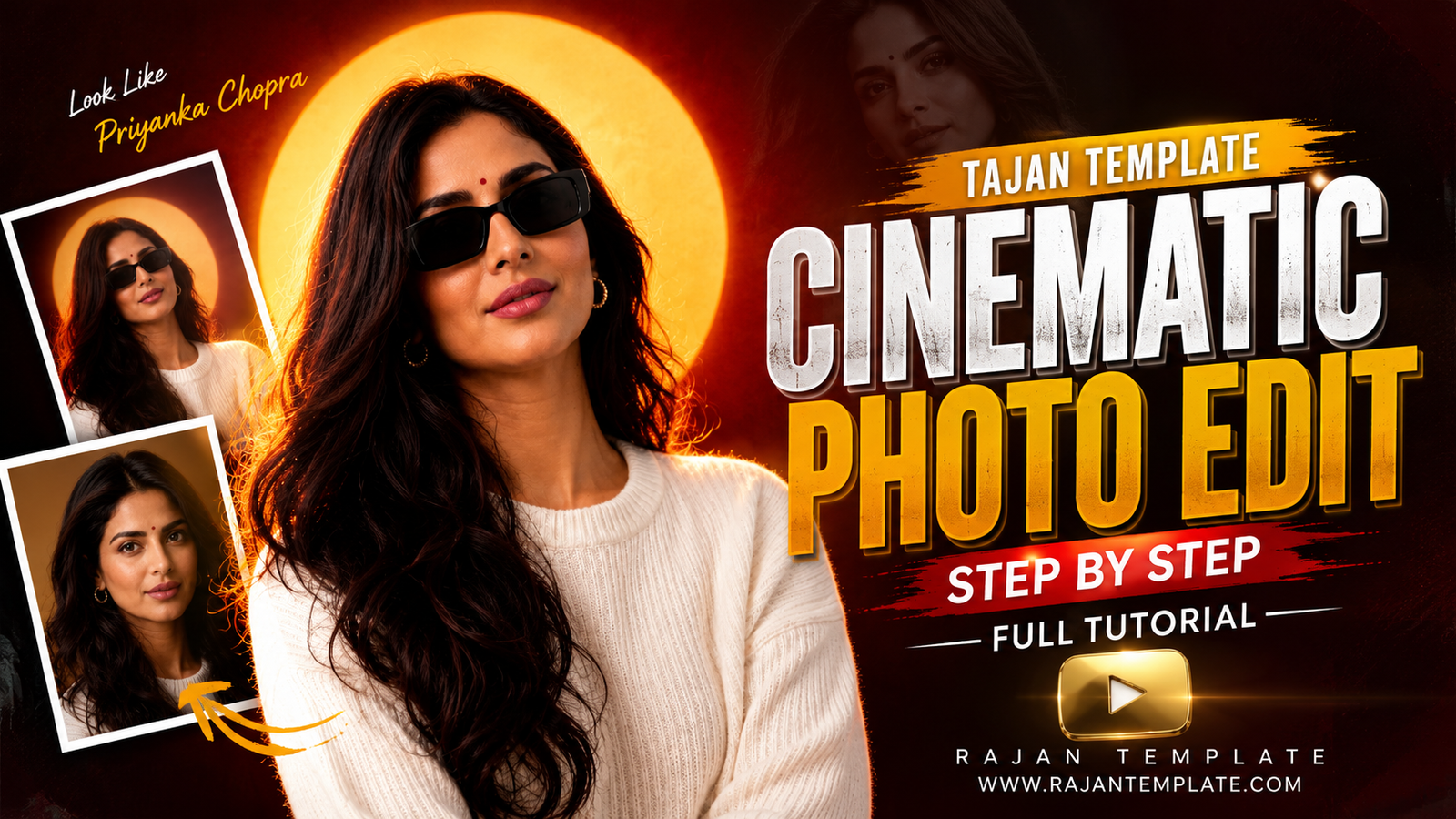 Rajan Template: Sunset Lamp Portrait AI Prompts