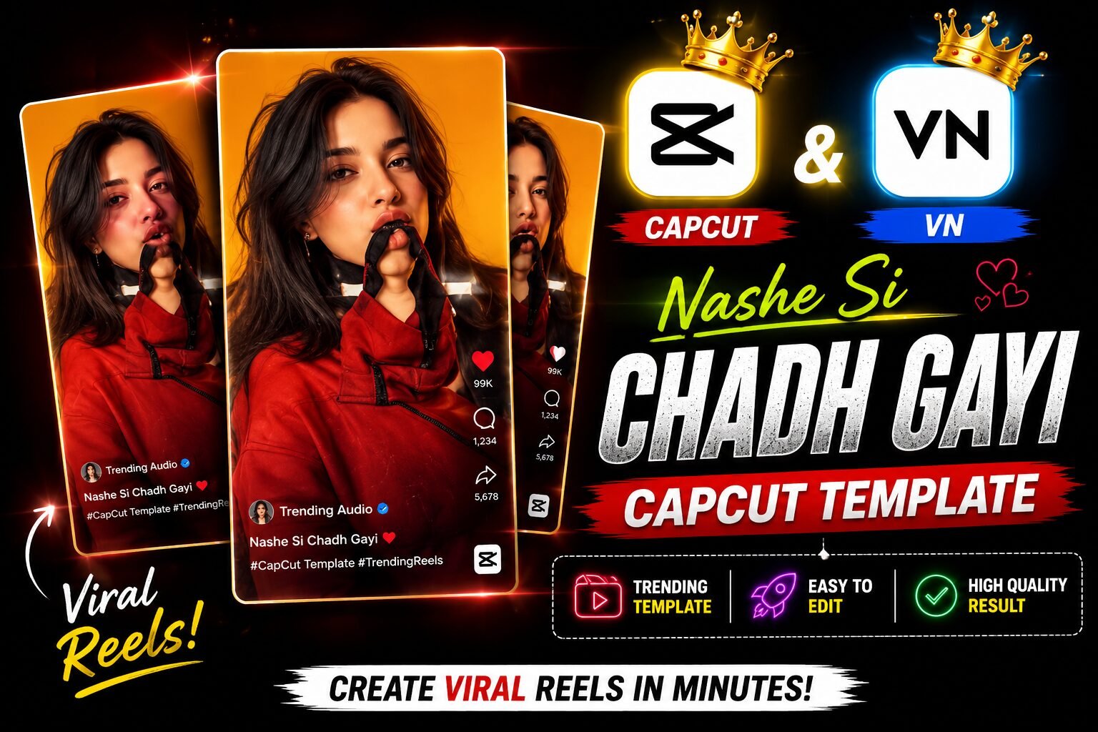 Rajan Template: Nashe Si Chadh Gayi Reel Guide
