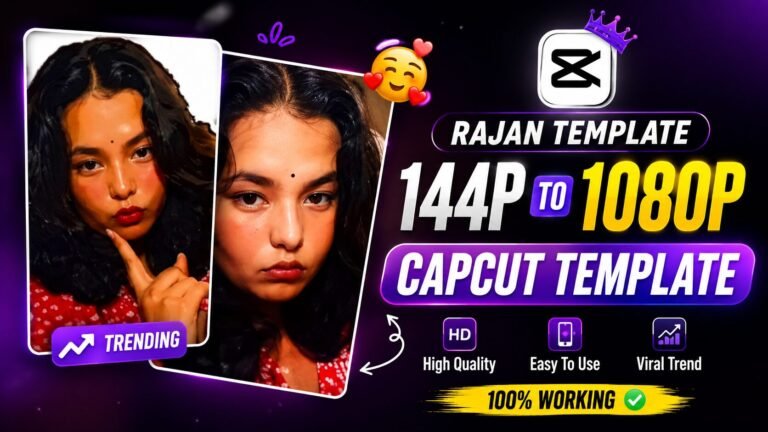 Rajan Template: 144p to 4K CapCut Quality Guide